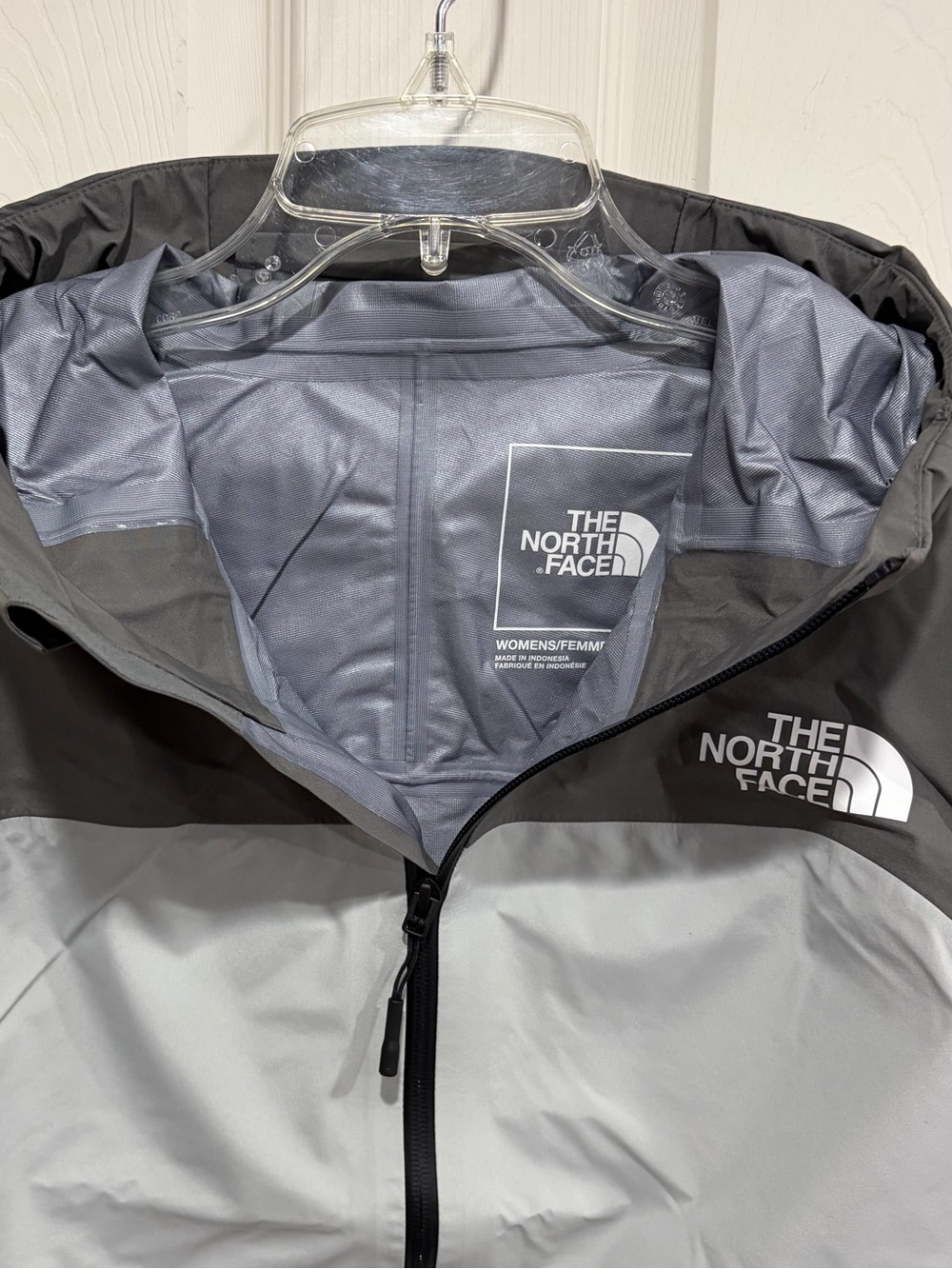 The North Face Women's Large Devils Brook Gore-Tex Jacket Waterproof Grey NWT - Picture 7 of 9